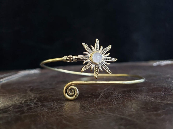 Silver Sun Arm Bracelet