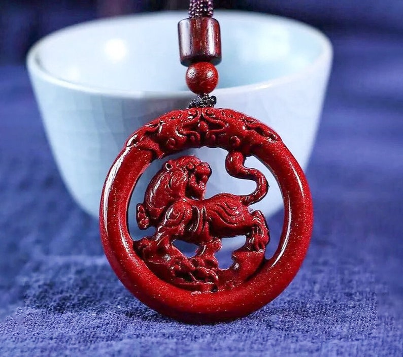 Red Tiger Jade Necklace