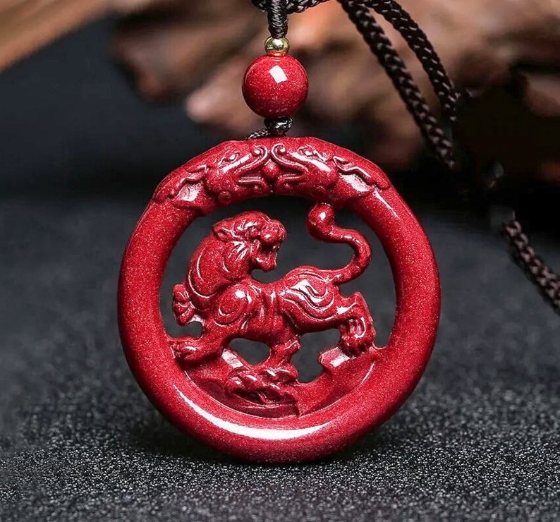 Red Tiger Jade Necklace