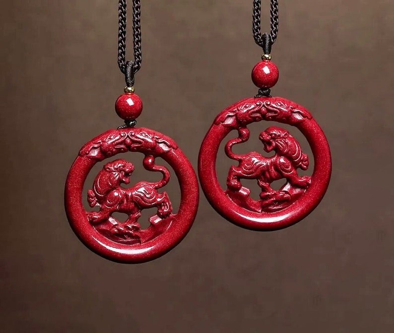 Red Tiger Jade Necklace