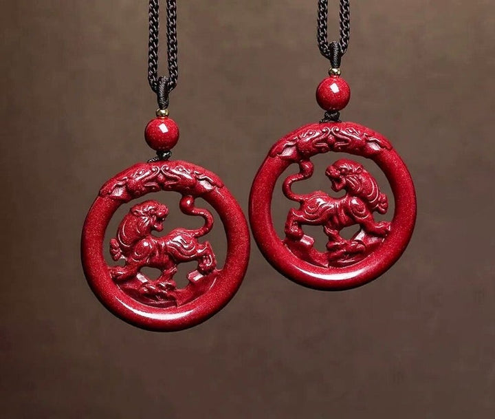 Red Tiger Jade Necklace