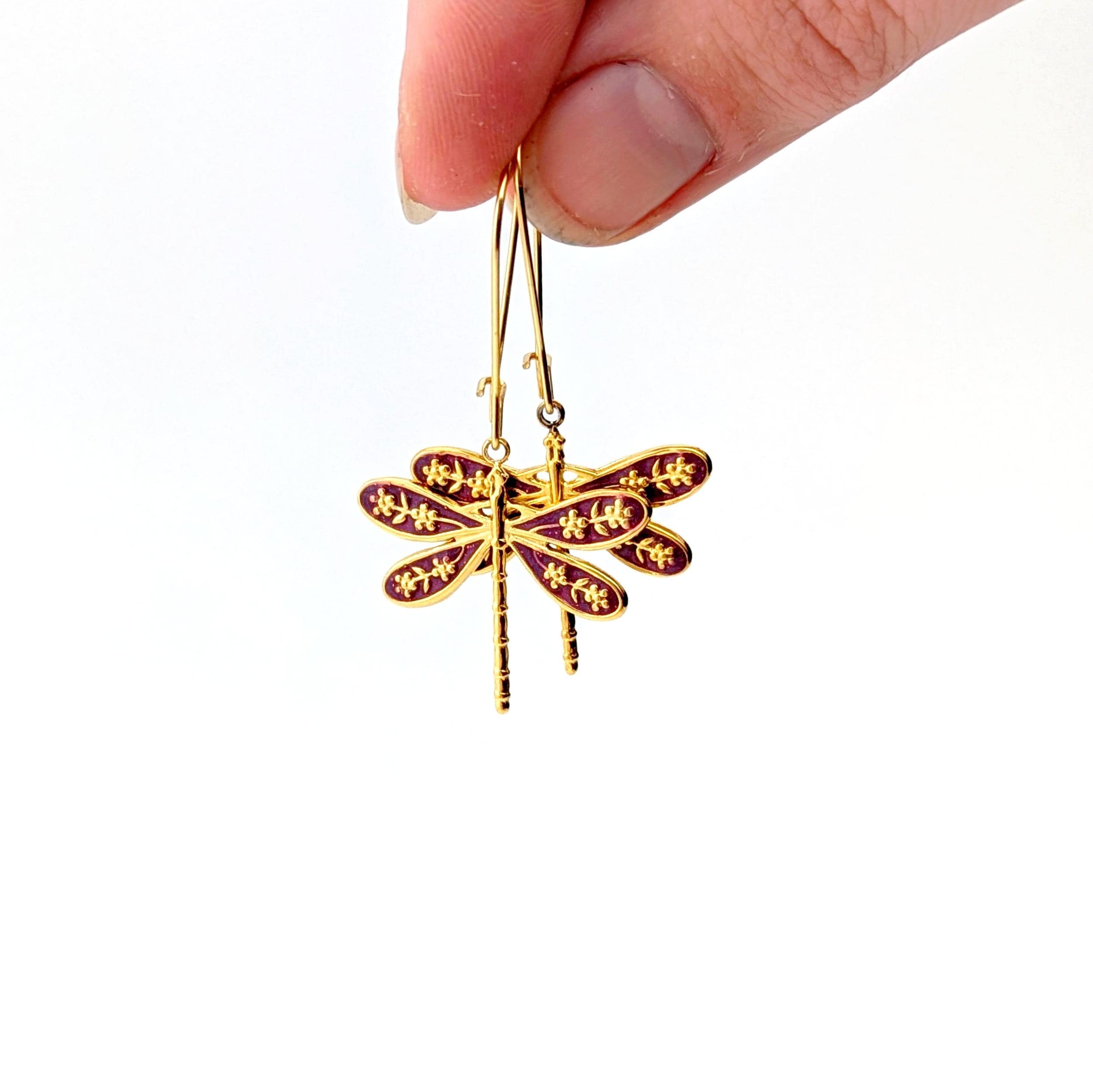 Fable Dragonfly Crystal Earrings | 925 Sterling Silver