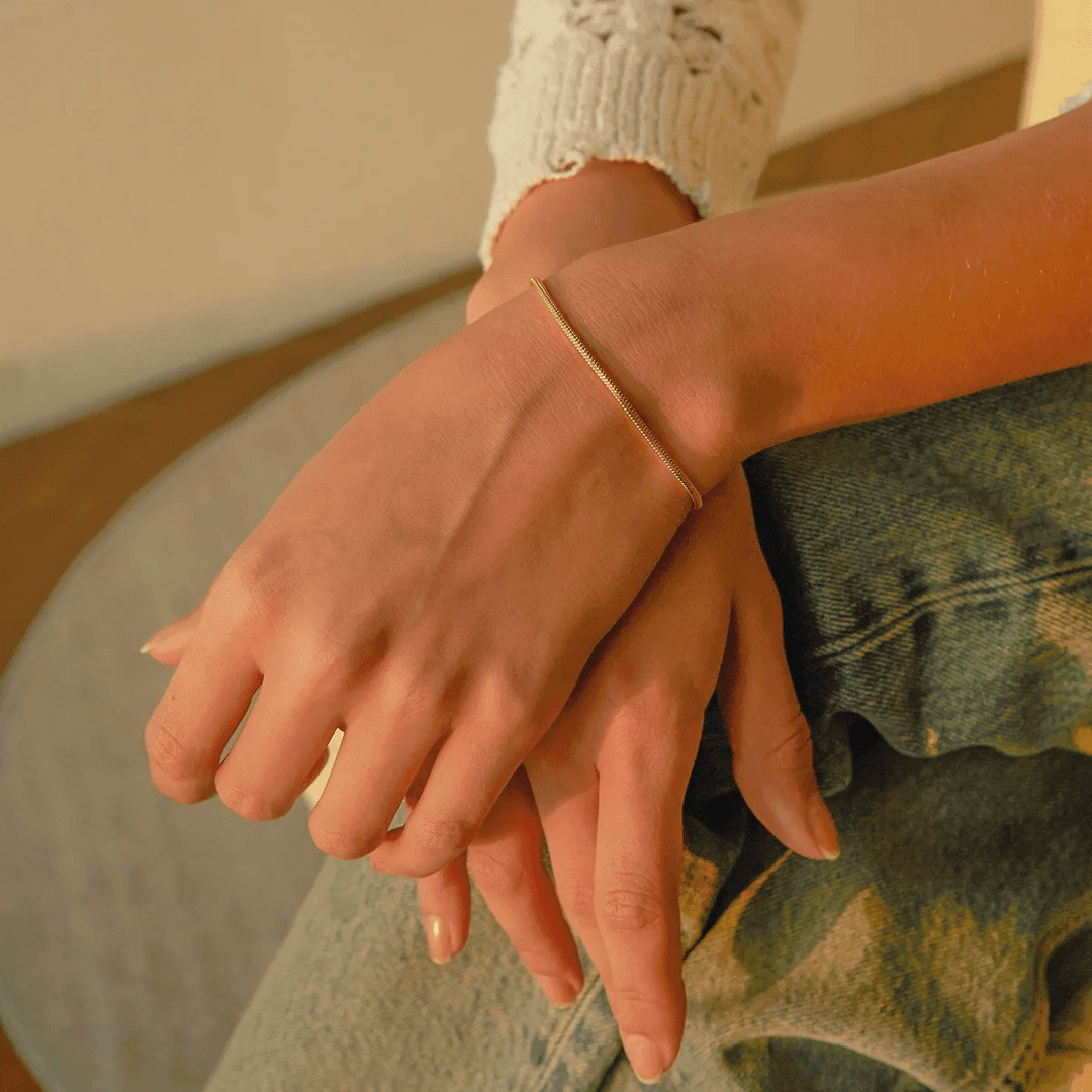 Bracelet chaîne de luxe | Or plaqué 14 carats