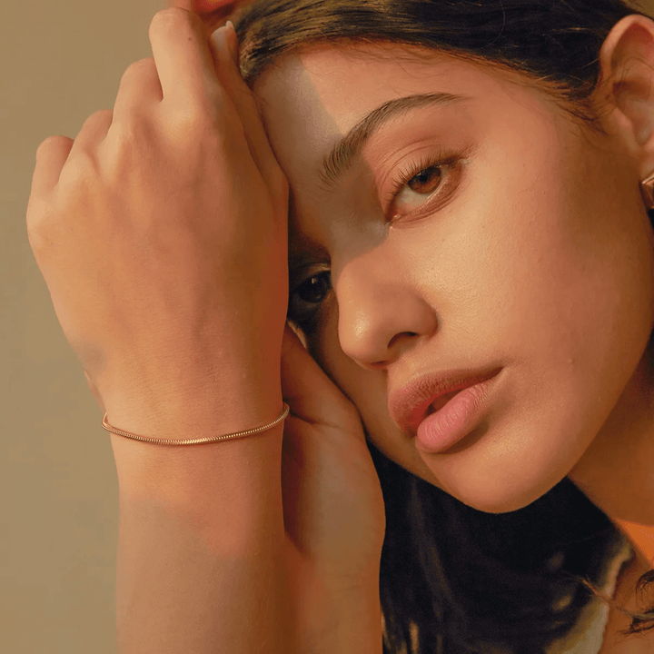 Bracelet chaîne de luxe | Or plaqué 14 carats