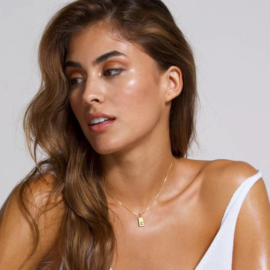 Collana Personalizzata con Iniziale | Oro Placcato 14k