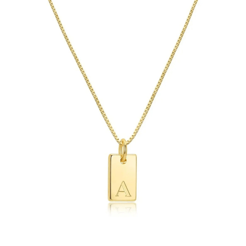 Collana Personalizzata con Iniziale | Oro Placcato 14k