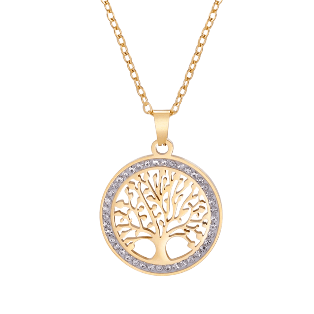 Arbre de vie Collier | Or plaqué 14k