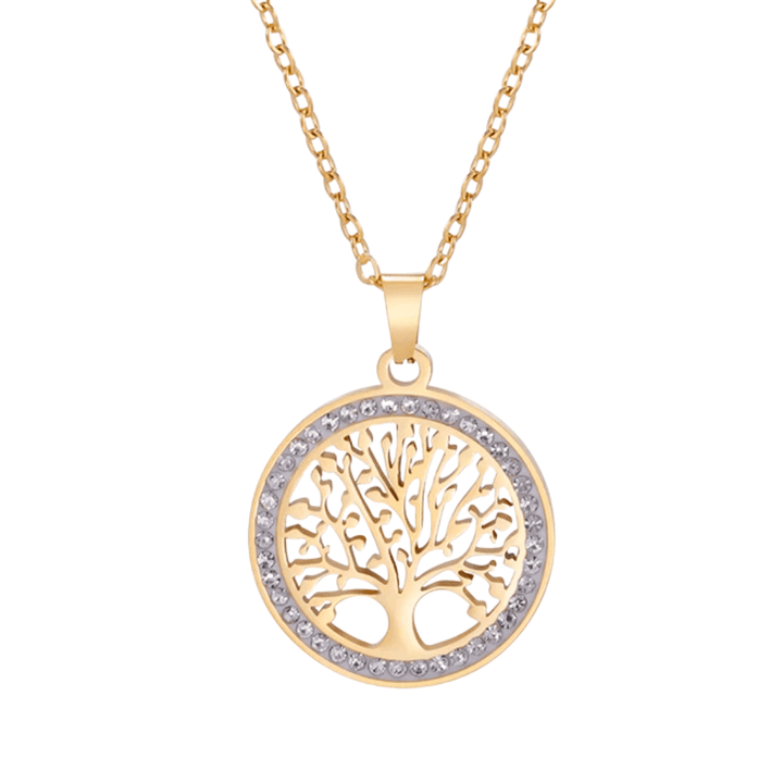 Arbre de vie Collier | Or plaqué 14k