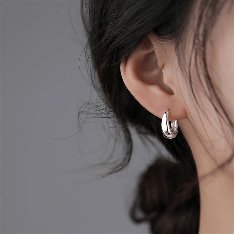 Boucles d'oreilles minimalistes | Or plaqué 14k