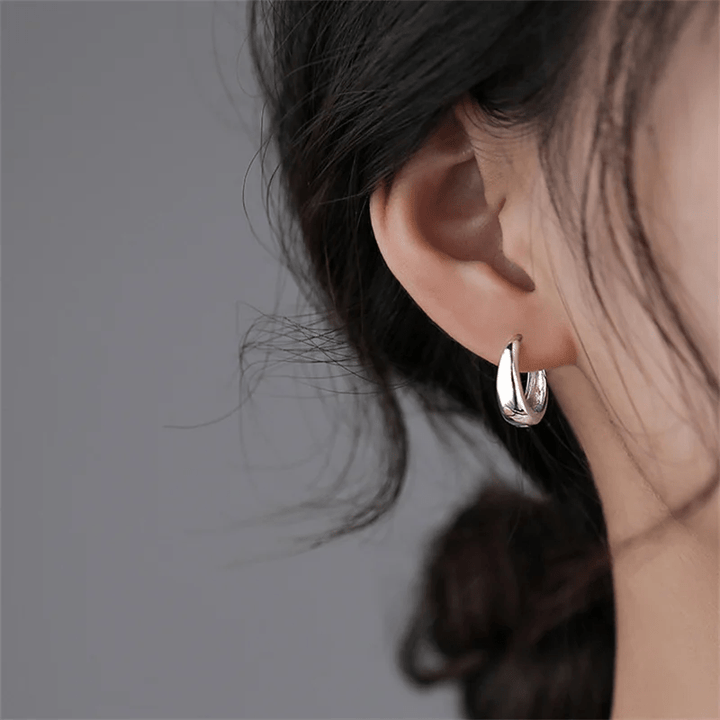 Boucles d'oreilles minimalistes | Or plaqué 14k