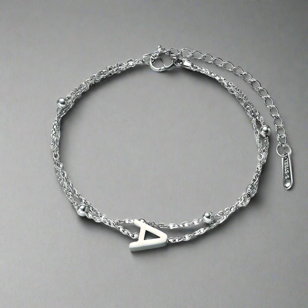 Bracelet personnalisé avec initiale | Or plaqué 14K