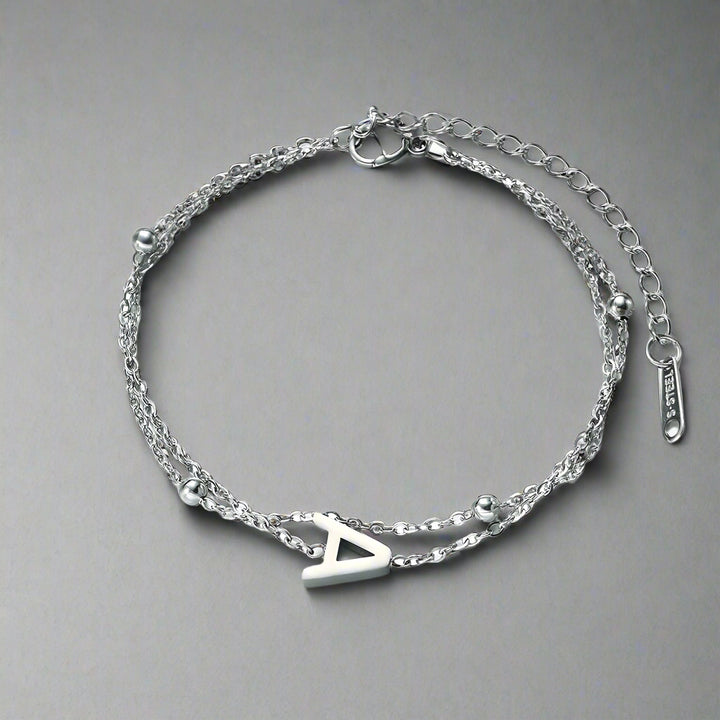 Bracelet personnalisé avec initiale | Or plaqué 14K