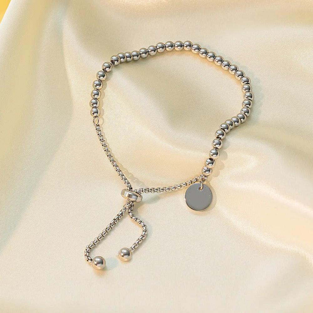 Bracelet avec perles | Or plaqué 14 carats