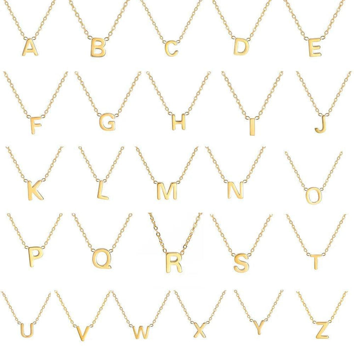 Collier Initial Personnalisé | Or Plaqué 14K