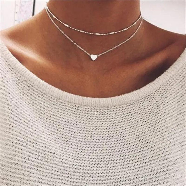 Collana minimalista con cuore | 925 argento sterling