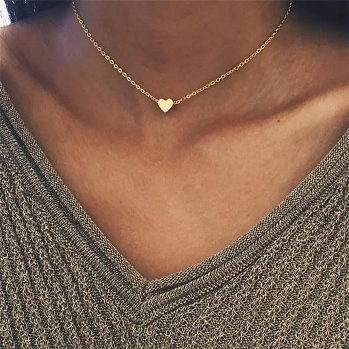 Collier avec cœur | Or plaqué 14 carats