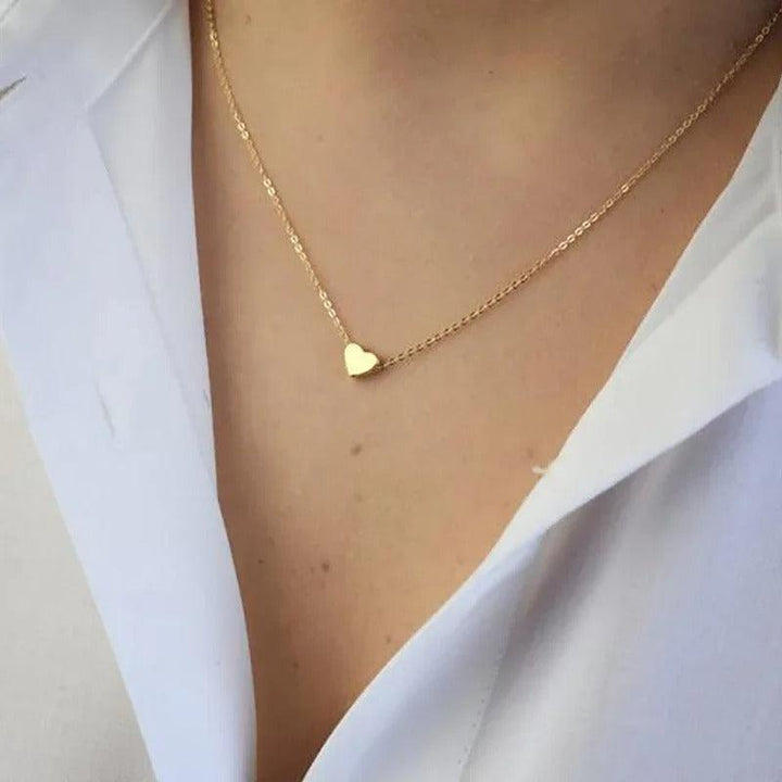 Collier avec cœur | Or plaqué 14 carats