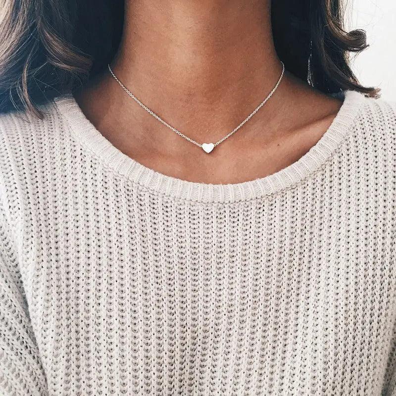 Collana minimalista con cuore | 925 argento sterling
