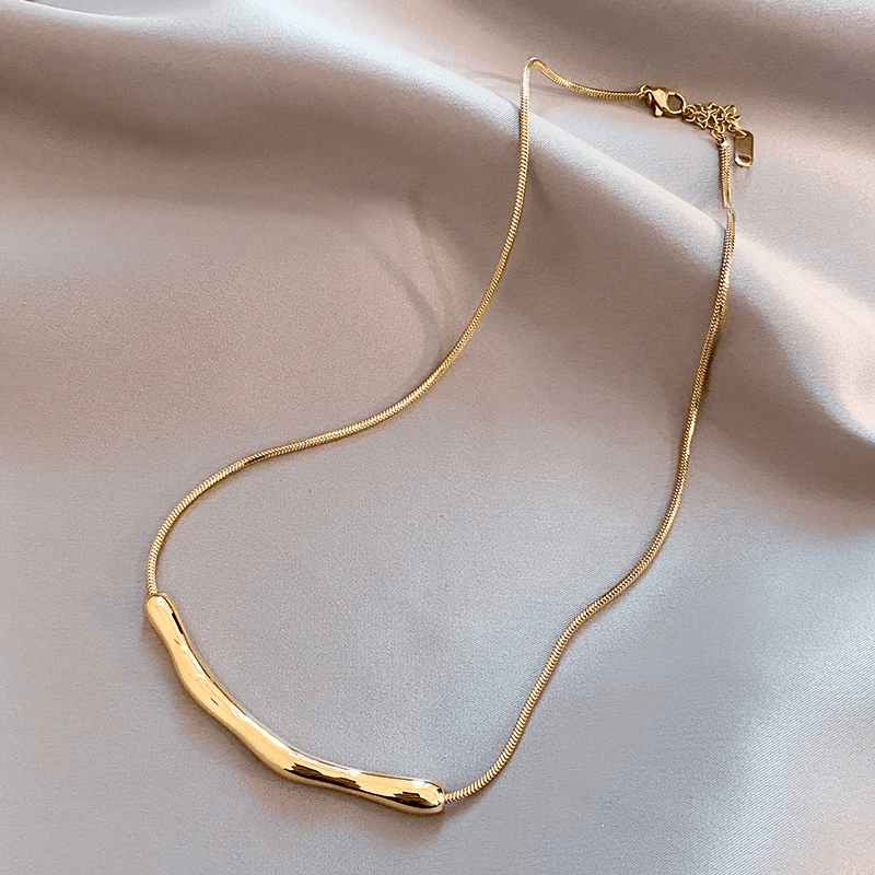 Minimalistische Halsketting | 14K Verguld Goud
