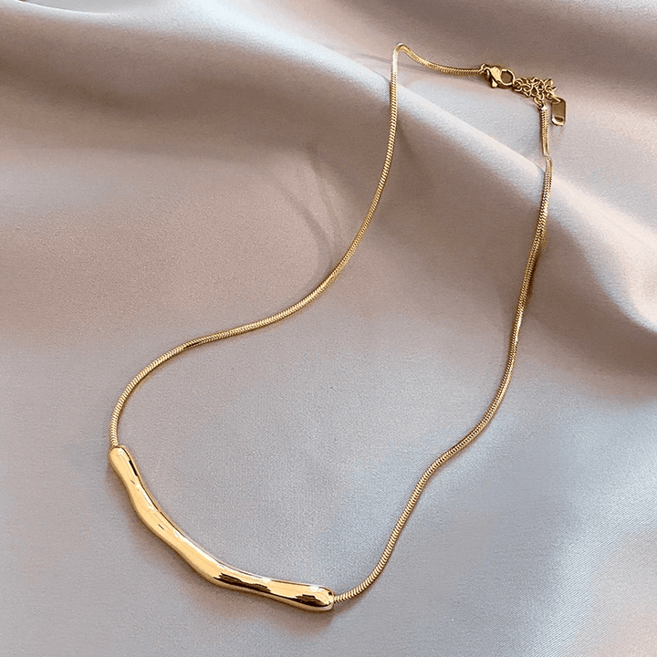 Minimalistische Halsketting | 14K Verguld Goud