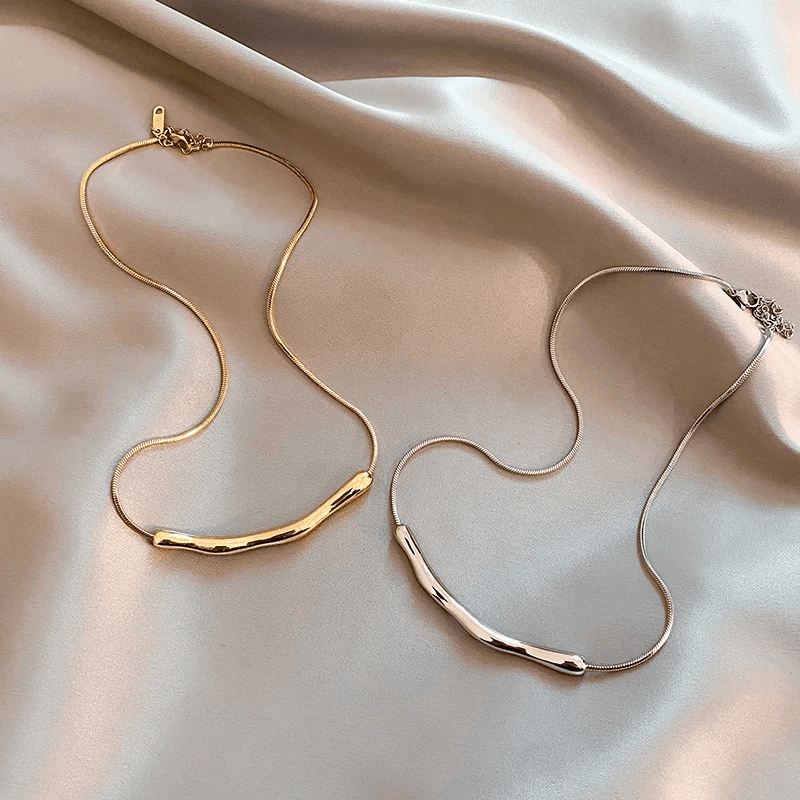Minimalistische Halsketting | 14K Verguld Goud