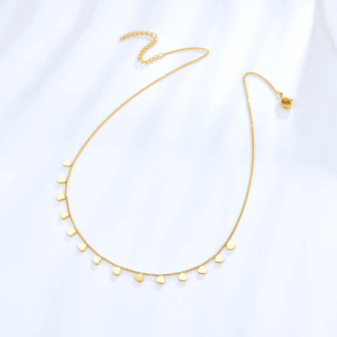 Collier avec pièces | Or plaqué 14 carats