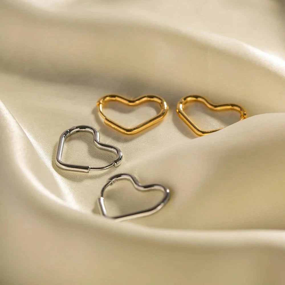 Boucles d'oreilles Hartjes | Or plaqué 14 carats