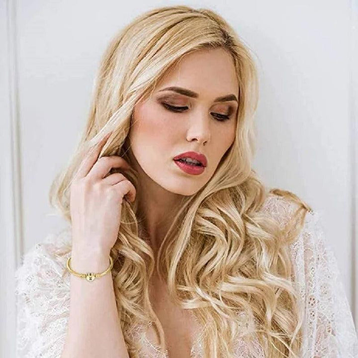 Bracelet personnalisé avec initiale | Or plaqué 14k