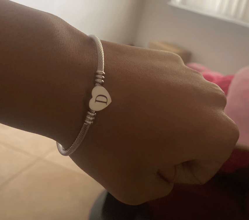 Bracelet personnalisé avec initiale | Or plaqué 14k