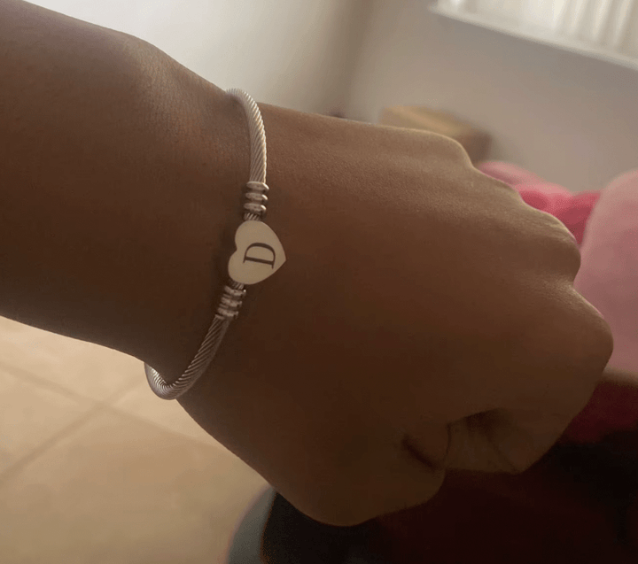 Bracelet personnalisé avec initiale | Or plaqué 14k