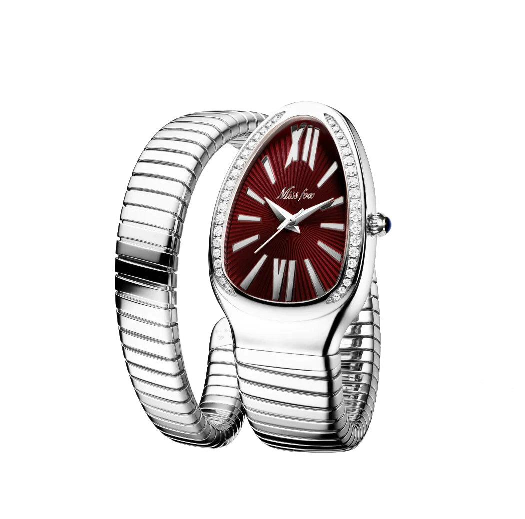Dames Slangen Armbandhorloge | 925 Sterling Zilver & 14K Verguld Goud
