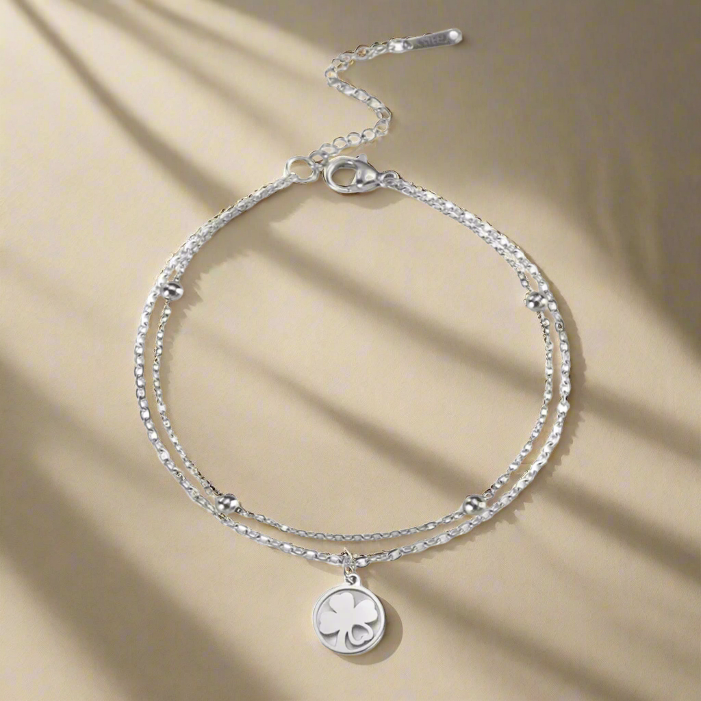 Bracelet Trèfle à Quatre Feuilles | Or Plaqué 14k