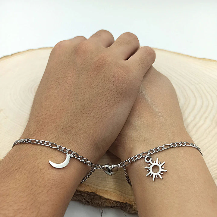 Sun and Moon Magnetic Bracelets