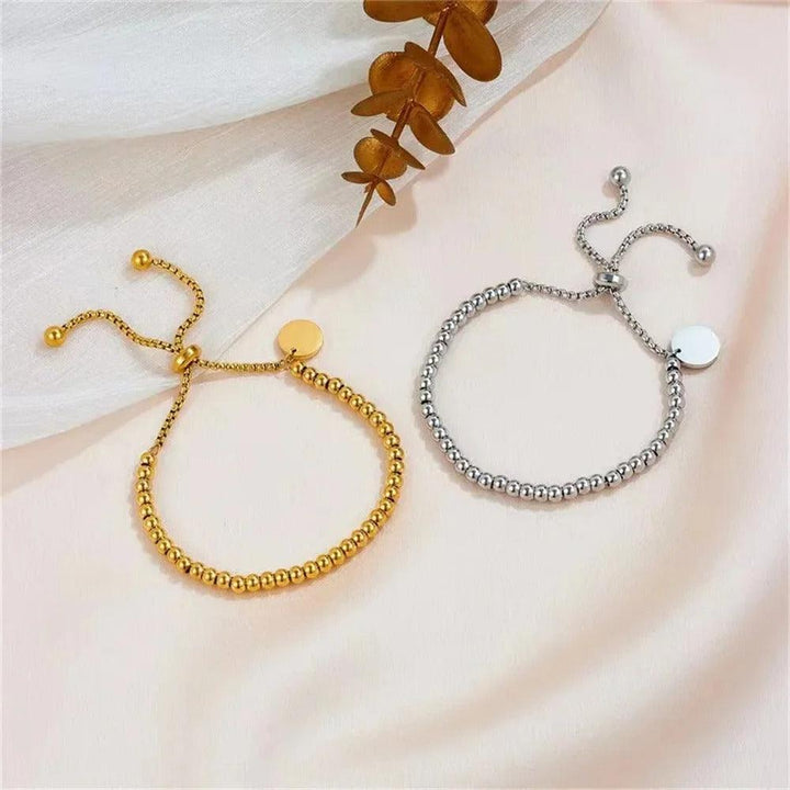 Bracelet avec perles | Or plaqué 14 carats