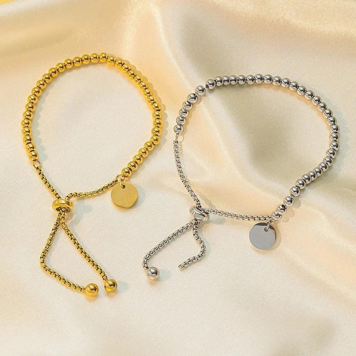 Bracelet avec perles | Or plaqué 14 carats