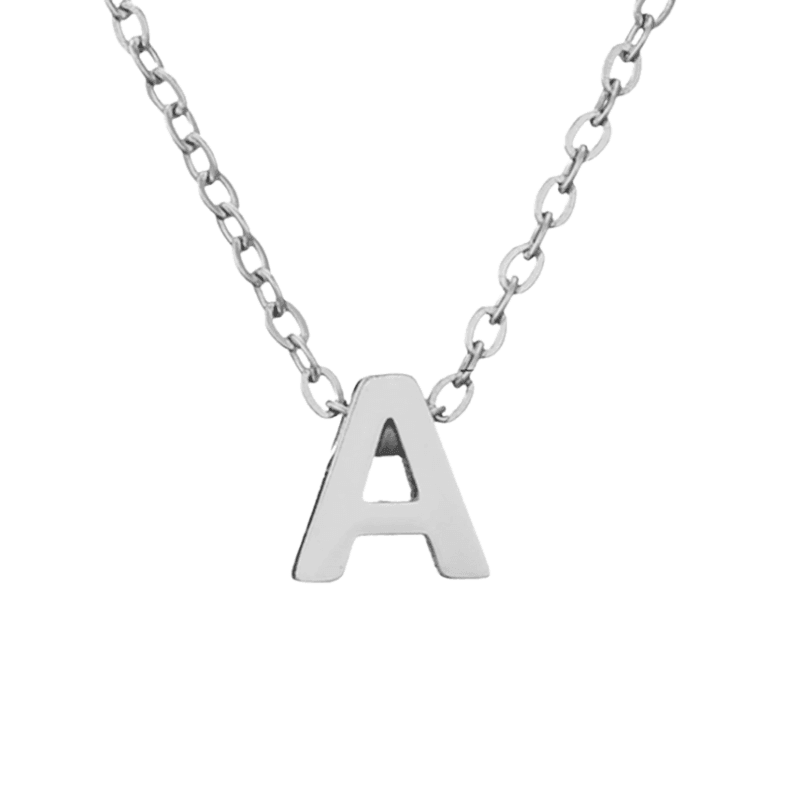Collier Initiale Personnalisé | 925 Argent Sterling