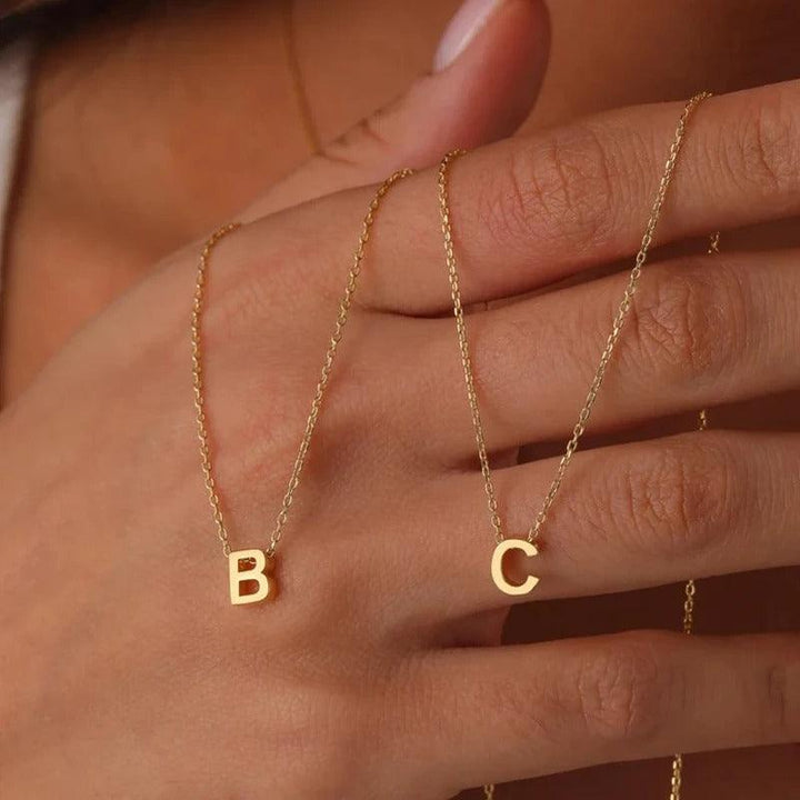 Collier Initial Personnalisé | Or Plaqué 14K