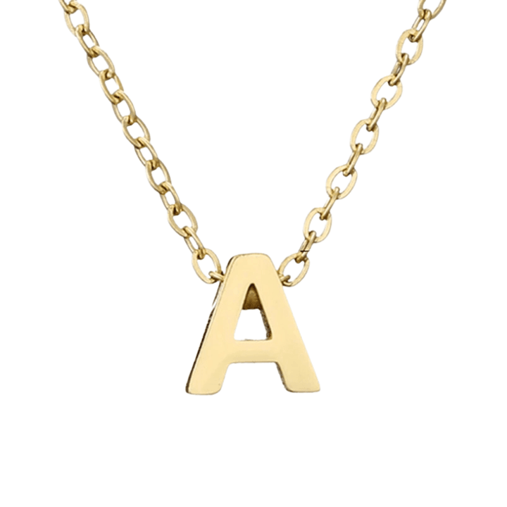 Collier Initial Personnalisé | Or Plaqué 14K